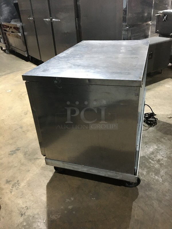 Beverage Air Commercial Refrigerated 2 Door Undercounter Cooler! With Poly Coated Racks! All Stainless Steel! Model WTR48A Serial 10901550! 115V 1Phase! On Commercial Casters! - Image 3 of 8