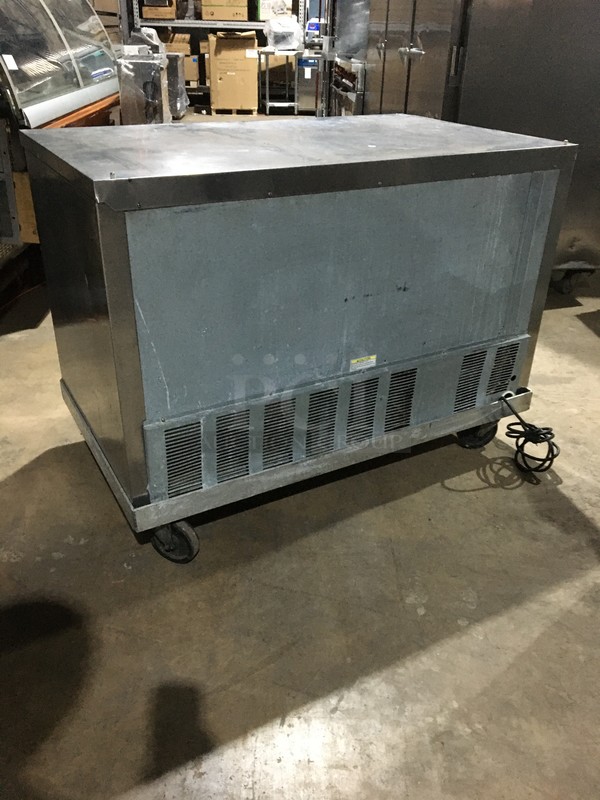 Beverage Air Commercial Refrigerated 2 Door Undercounter Cooler! With Poly Coated Racks! All Stainless Steel! Model WTR48A Serial 10901550! 115V 1Phase! On Commercial Casters! - Image 4 of 8