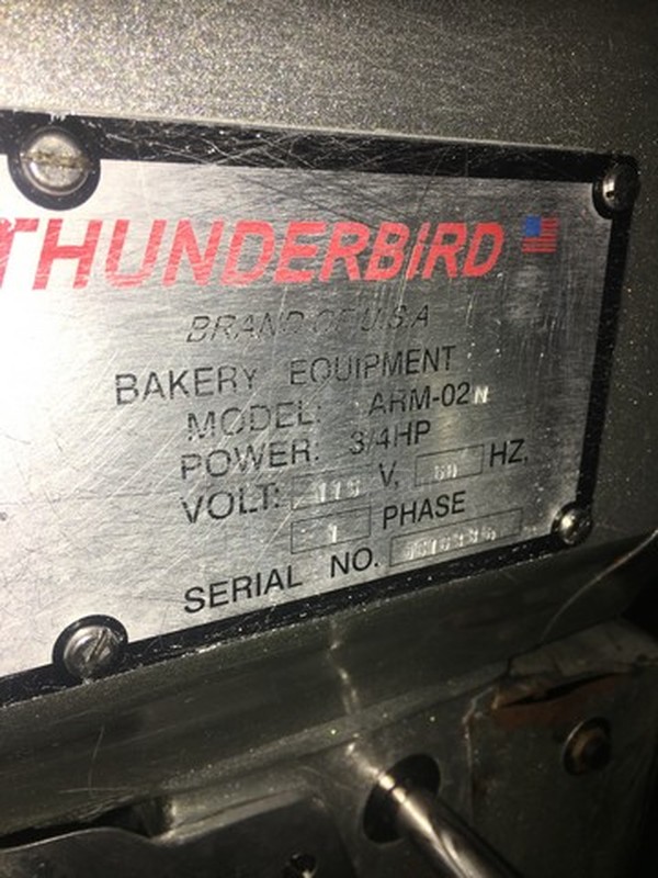 Thunderbird 20 Quart Planetary Mixer! Model ARM02 Serial 0616336! 115V 1 Phase!  - Image 8 of 10