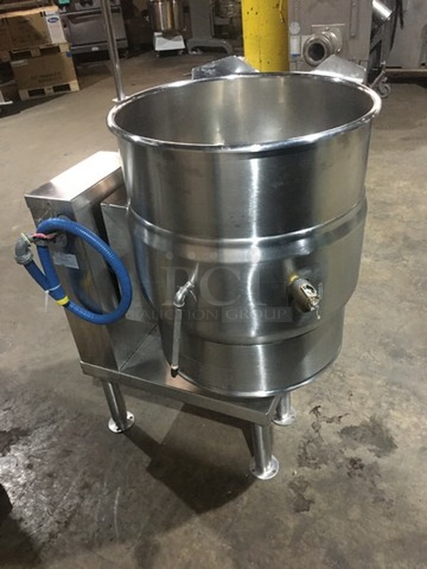All Stainless Steel Electric Powered Self Contained Floor Model Tilted Soup Kettle! On Legs!  - Image 4 of 8