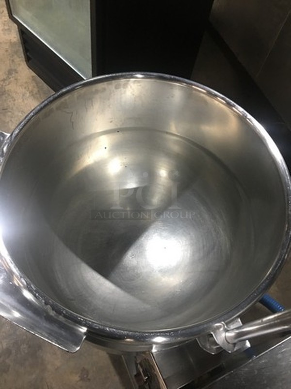 All Stainless Steel Electric Powered Self Contained Floor Model Tilted Soup Kettle! On Legs!  - Image 5 of 8