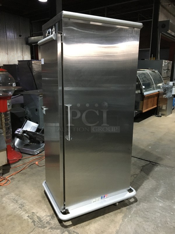 Carter Hoffmann Stainless Steel Food Warming/Holding Cabinet! Holds Full Size Trays! Model PH1825NY Serial 365822! 120V! On Commercial Casters!  - Image 2 of 9