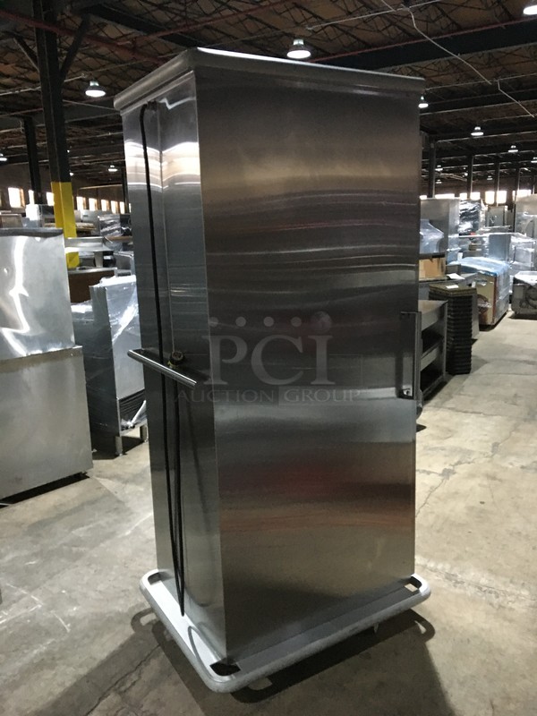 Carter Hoffmann Stainless Steel Food Warming/Holding Cabinet! Holds Full Size Trays! Model PH1825NY Serial 365822! 120V! On Commercial Casters!  - Image 4 of 9