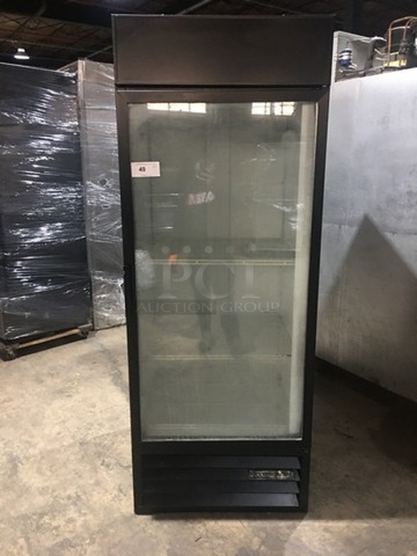 Beverage Air One Glass Door Reach In Cooler Merchandiser! Serial 6357465! 115V 1 Phase! 