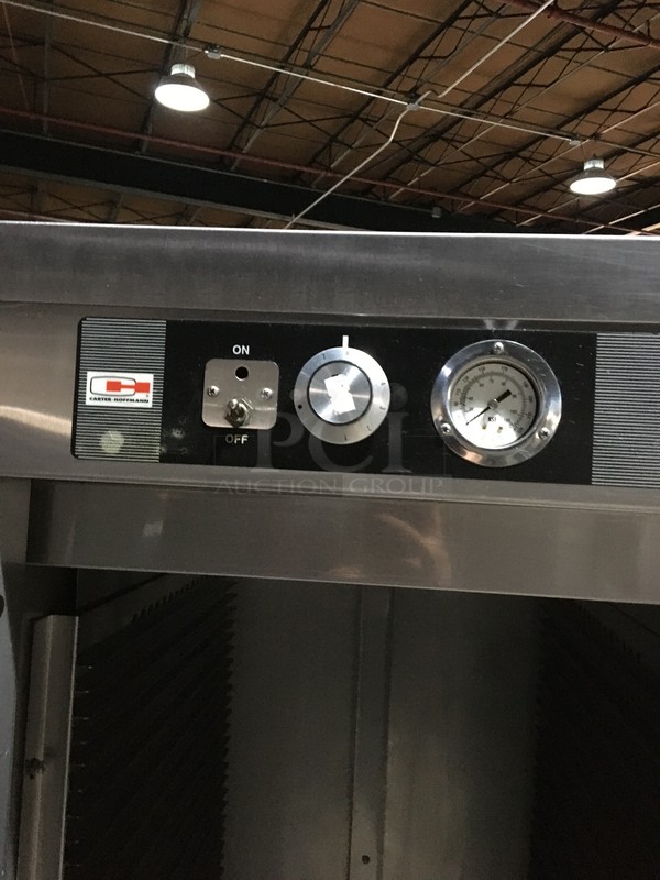 Carter Hoffmann Stainless Steel Food Warming/Holding Cabinet! Holds Full Size Trays! Model PH1825NY Serial 365822! 120V! On Commercial Casters!  - Image 7 of 9