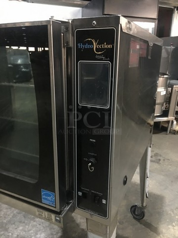 WOW! Blodgett Hydrovection Natural Gas Powered Combi Convection! Smart Touch Technology! All S.S.! On Legs With Casters! Model HV100G Serial 031017K074T!  - Image 8 of 10