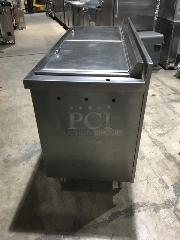 Kevy Commercial Dual Bay Natural Gas Powered Meat Steamer/Holder! Great For Pastrami & Deli Meats! With Backsplash! All Stainless Steel!  - Image 4 of 10