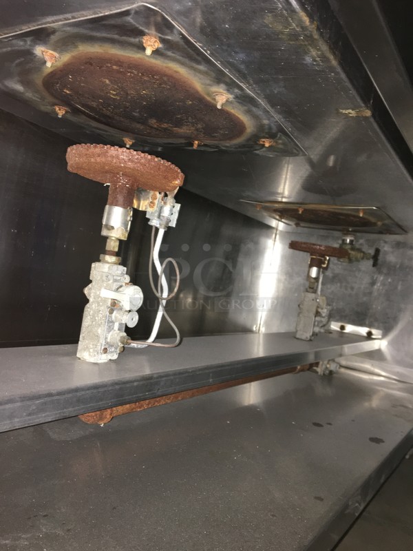 Kevy Commercial Dual Bay Natural Gas Powered Meat Steamer/Holder! Great For Pastrami & Deli Meats! With Backsplash! All Stainless Steel!  - Image 10 of 10