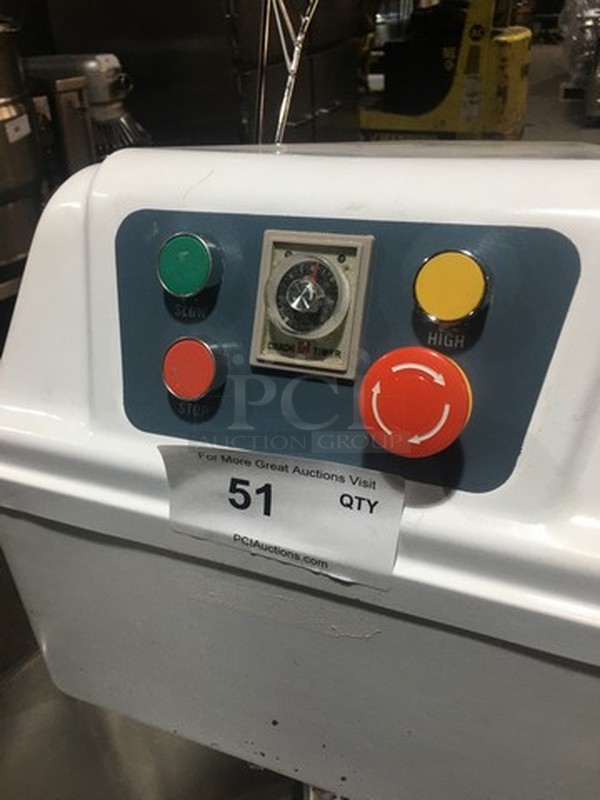 Sweet! Commercial Floor Model 1 1/2 Bag Spiral Mixer! Model HS60! 220V 1 Phase! Tested & Working! Please Call Or Text 646-245-6779 For Video!   - Image 7 of 10