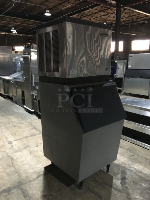 Scotsman Commercial Ice Making Machine! On Ice Bin! All Stainless Steel! Model CME256AS1E Serial 58781512D! 115V 1Phase! On Legs! 2 X Your Bid! Makes One Unit! - Image 2 of 8