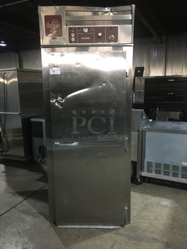 Bakers Aid One Door Roll In Rack Proofer! Model BAP-1-RI-RH Serial 012496! 