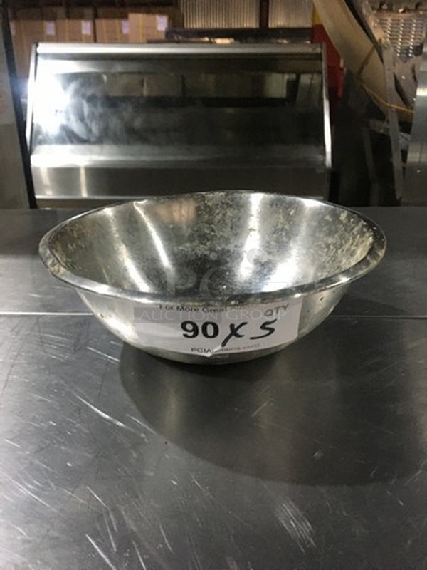 All Stainless Steel Mixing Bowls! 5 X Your Bid! 