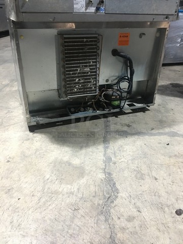 Delfield 2 Door Refrigerated Lowboy/Worktop Cooler! All S.S.! Model UC4048STAR Serial 1402152000723! 115V 1 Phase! On Casters!  - Image 4 of 9