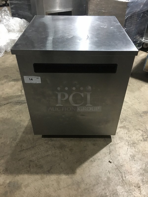 Delfield Commercial Single Door Lowboy! All Stainless Steel! Model 406STAR4 Serial 07051520011783! 115V 1Phase! On Commercial Casters!