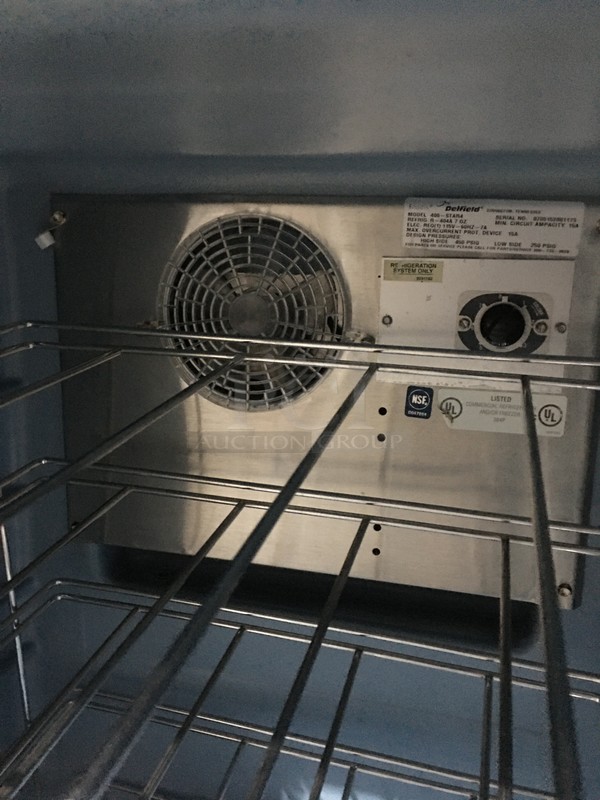 Delfield Commercial Single Door Lowboy! All Stainless Steel! Model 406STAR4 Serial 07051520011783! 115V 1Phase! On Commercial Casters! - Image 6 of 8