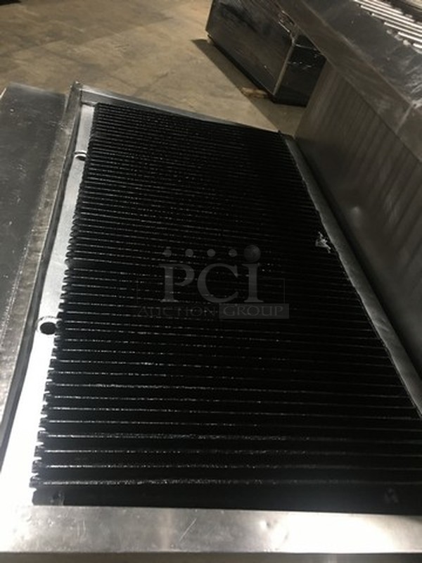 Nice! Vulcan Heavy Duty Natural Gas Powered Char Grill Broiler With Full Size Oven Underneath! With Raised Back Splash With Double Shelf! On Commercial Casters!   - Image 5 of 12