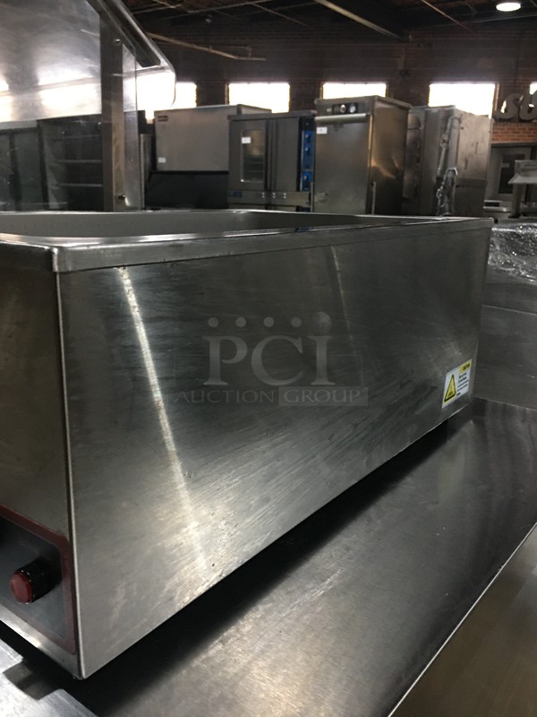 Winco Commercial Countertop Food Warmer! All Stainless Steel! Model FWS500 Serial FWS50010034339! 120V! - Image 3 of 8