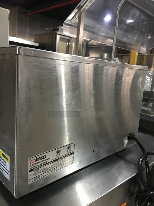 Winco Commercial Countertop Food Warmer! All Stainless Steel! Model FWS500 Serial FWS50010034339! 120V! - Image 4 of 8