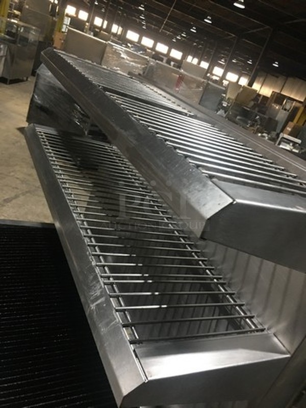 Nice! Vulcan Heavy Duty Natural Gas Powered Char Grill Broiler With Full Size Oven Underneath! With Raised Back Splash With Double Shelf! On Commercial Casters!   - Image 8 of 12