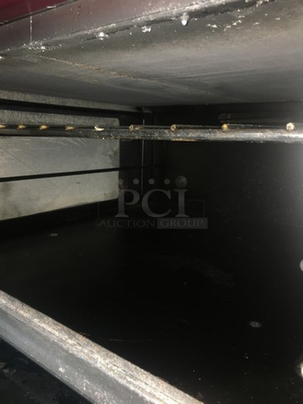 Nice! Vulcan Heavy Duty Natural Gas Powered Char Grill Broiler With Full Size Oven Underneath! With Raised Back Splash With Double Shelf! On Commercial Casters!   - Image 10 of 12