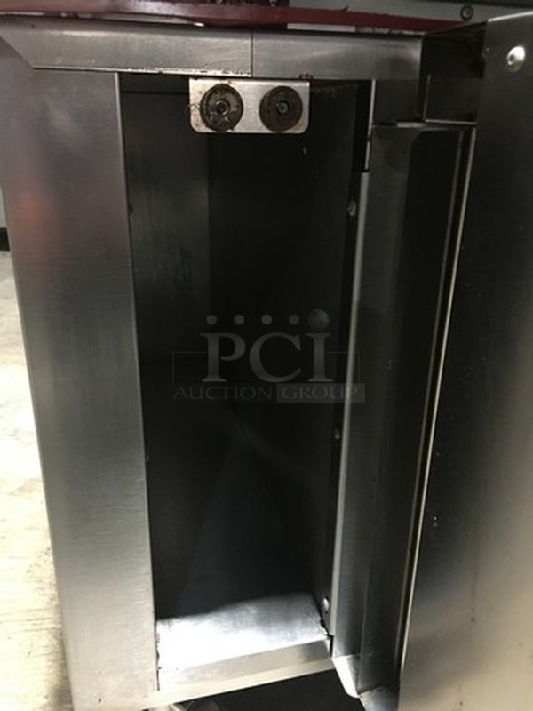 Nice! Vulcan Heavy Duty Natural Gas Powered Char Grill Broiler With Full Size Oven Underneath! With Raised Back Splash With Double Shelf! On Commercial Casters!   - Image 11 of 12