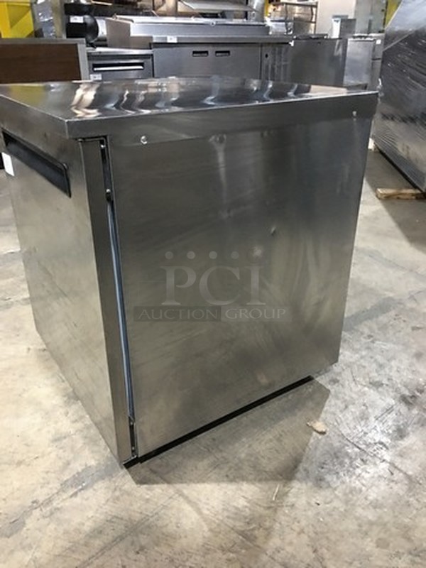 Wow! Delfield One Door Refrigerated Lowboy Cooler! Model 406-Star2 Serial 0630! 115V 1 Phase! On Casters!  - Image 2 of 7
