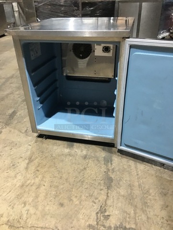 Wow! Delfield One Door Refrigerated Lowboy Cooler! Model 406-Star2 Serial 0630! 115V 1 Phase! On Casters!  - Image 4 of 7