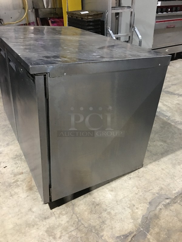 Delfield Commercial 2 Door Refrigerated Lowboy! With Poly Coated Racks! All Stainless Steel! On Commercial Casters! - Image 2 of 8