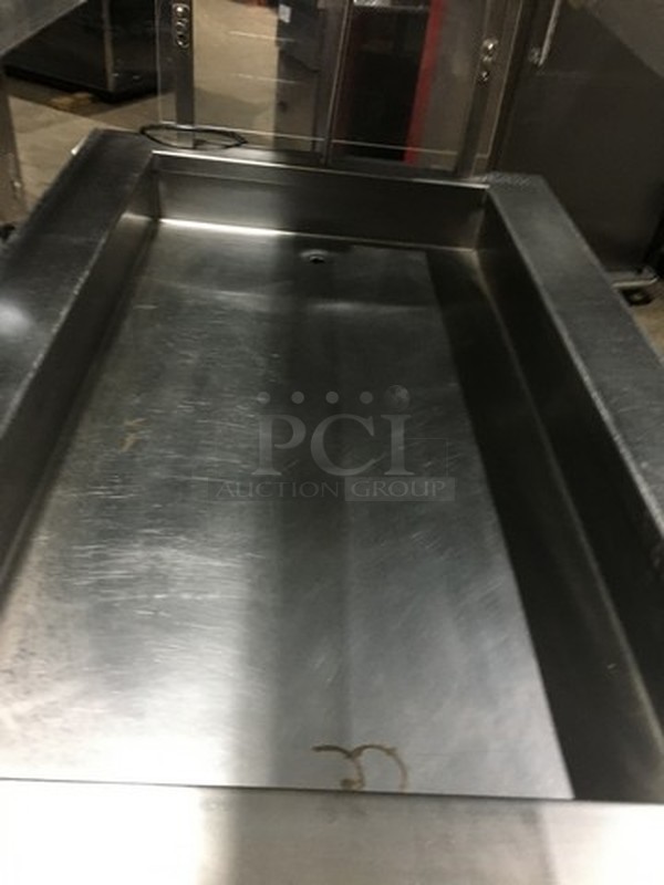 Sweet! Color Point Refrigerated Salad Bar/Cold Pan! With Full Sneeze Guard! 115V 1 Phase! On Commercial Casters!  - Image 5 of 9