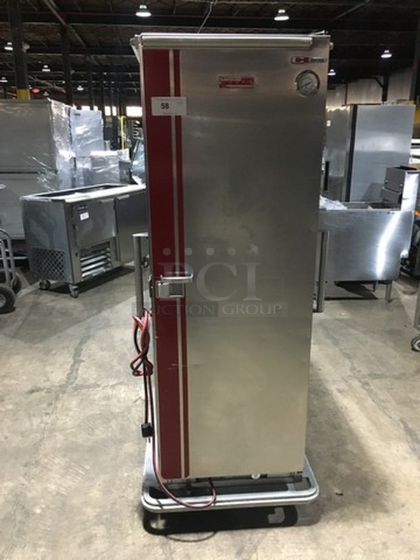 Great! Carter Hoffman Stainless Steel Enclosed Food Warming/Proofing Cabinet! Holds Full Size Sheet Pans! Model PH1825 Serial 22360880200156734L15! On Casters! 