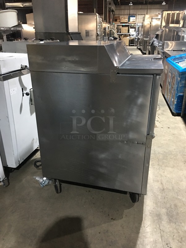 Beverage Air Commercial Milk Cooler! All Stainless Steel! Model SMF34Y1S Serial 9704048! 115V 1Phase! On Commercial Casters! - Image 2 of 9