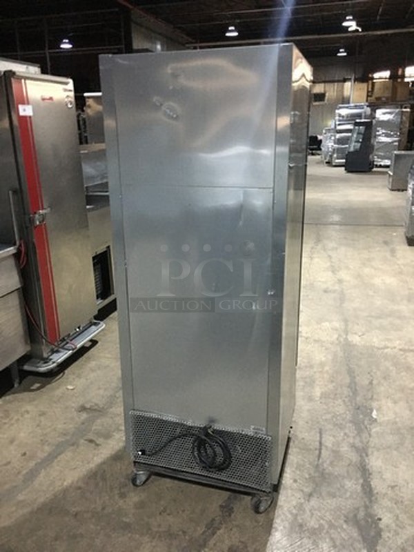 Sweet! True All Stainless Steel One Door Reach In Freezer! Model T12 Serial 5190475! 115V 1 Phase! On Casters! Works Great!  - Image 3 of 9