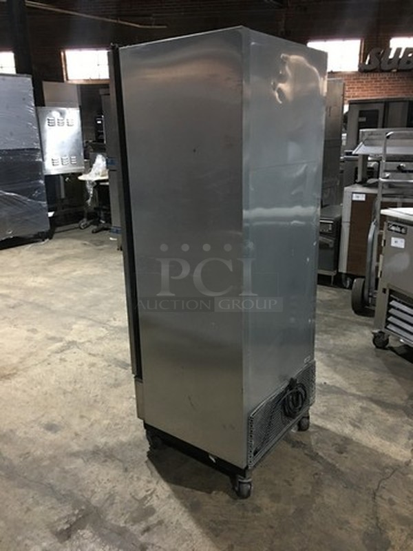 Sweet! True All Stainless Steel One Door Reach In Freezer! Model T12 Serial 5190475! 115V 1 Phase! On Casters! Works Great!  - Image 4 of 9