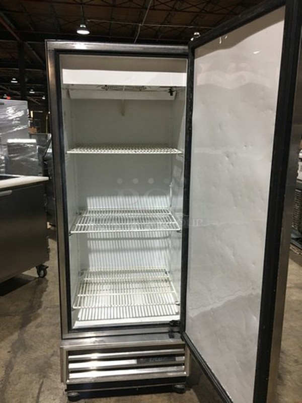 Sweet! True All Stainless Steel One Door Reach In Freezer! Model T12 Serial 5190475! 115V 1 Phase! On Casters! Works Great!  - Image 5 of 9