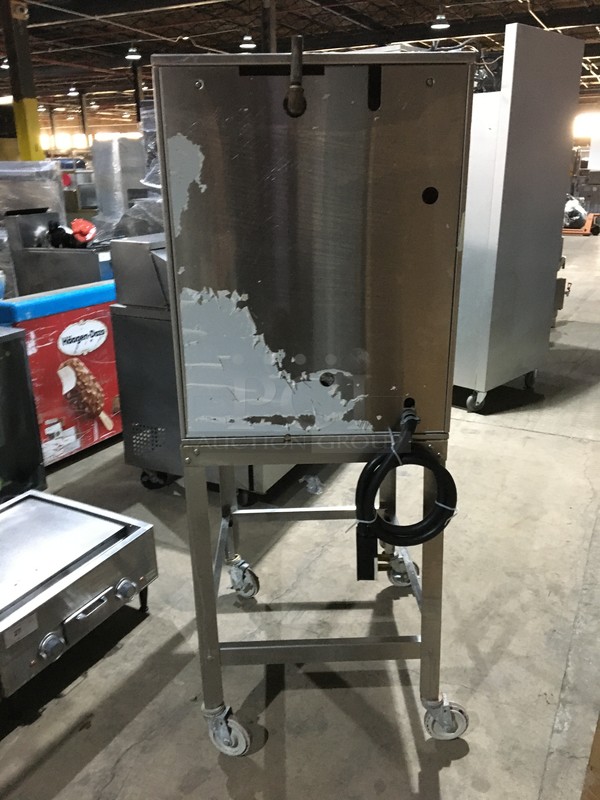 NICE! Stellar Steam Electric Powered Steam Cabinet! All Stainless Steel! On Stand With Casters! Model CAPELLA6 Serial 030506072! 208V 3 Phase! On Commercial Casters! - Image 4 of 11