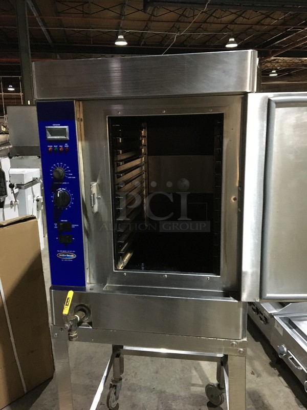 NICE! Stellar Steam Electric Powered Steam Cabinet! All Stainless Steel! On Stand With Casters! Model CAPELLA6 Serial 030506072! 208V 3 Phase! On Commercial Casters! - Image 5 of 11