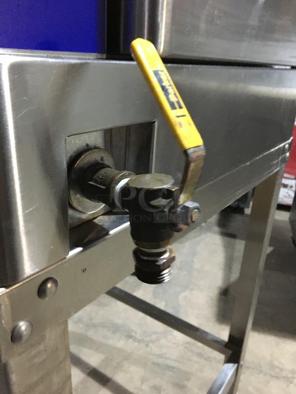NICE! Stellar Steam Electric Powered Steam Cabinet! All Stainless Steel! On Stand With Casters! Model CAPELLA6 Serial 030506072! 208V 3 Phase! On Commercial Casters! - Image 8 of 11