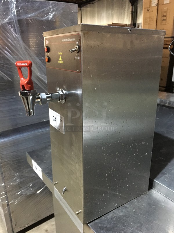 Cecilware Commercial Countertop Hot Water Dispenser! All Stainless Steel! Model HWD2 Serial L1400270713! 120V 1Phase! - Image 2 of 10