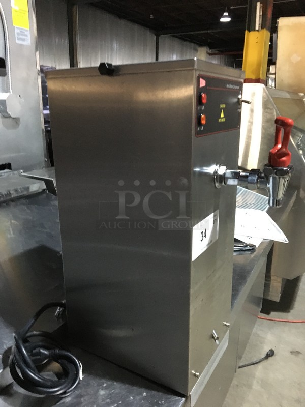 Cecilware Commercial Countertop Hot Water Dispenser! All Stainless Steel! Model HWD2 Serial L1400270713! 120V 1Phase! - Image 3 of 10