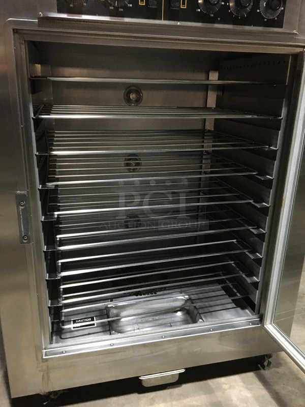 GREAT! Nuvu Double Deck Convection Oven/Proofer Combo! With View Through Doors! All Stainless Steel! Model SUB123 Serial 00324019030400010001! 208V 3+N Phase! On Commercial Casters! - Image 9 of 12