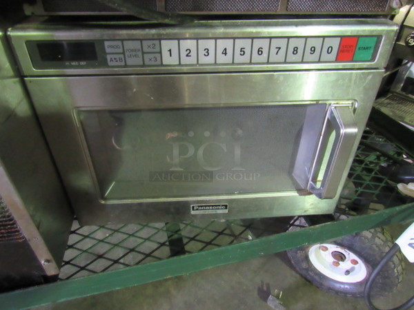 One SS Panasonic Microwave. Model# NE1757R. 1700 Watt. 208/230-240 Volt. 17X20X12. Unable To Test.