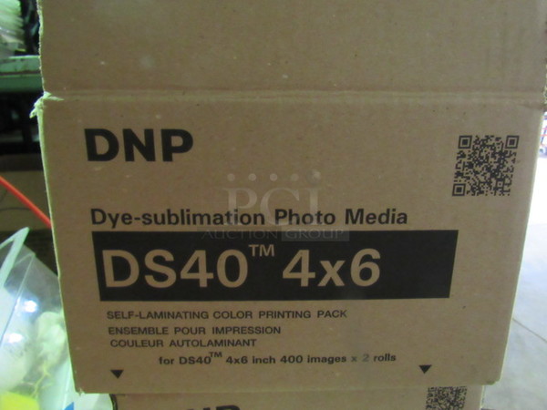 NEW Box Of Dye-Sublimation DS40 4X6 Photo Media. Each Box Is Capable Of Printing 800 Photos.