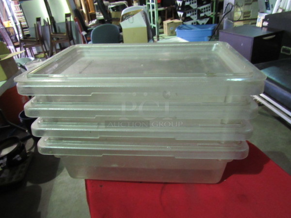 3 Gallon Food Storage Container With 1 Lid. 4XBID.