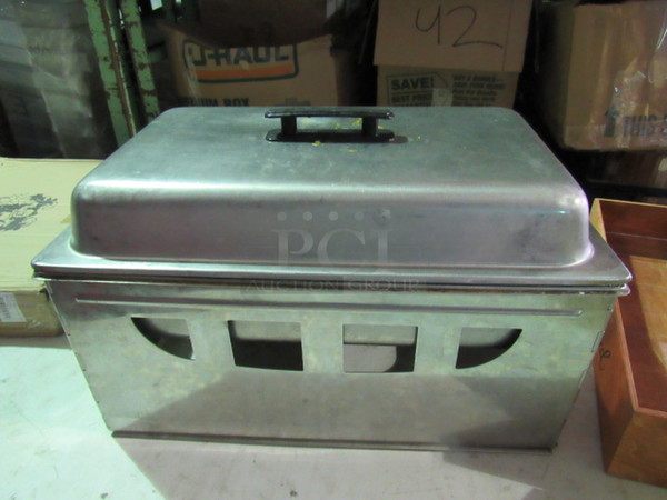 One Stainless Steel Chafer With 2 Pans And Lid.
