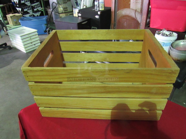 One 18X12.5X10 Wooden Crate