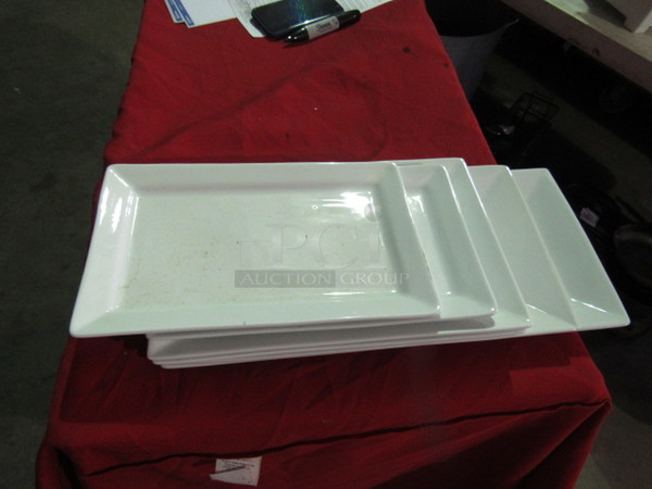 Assorted Rectangular Serving Platters. 6XBID.