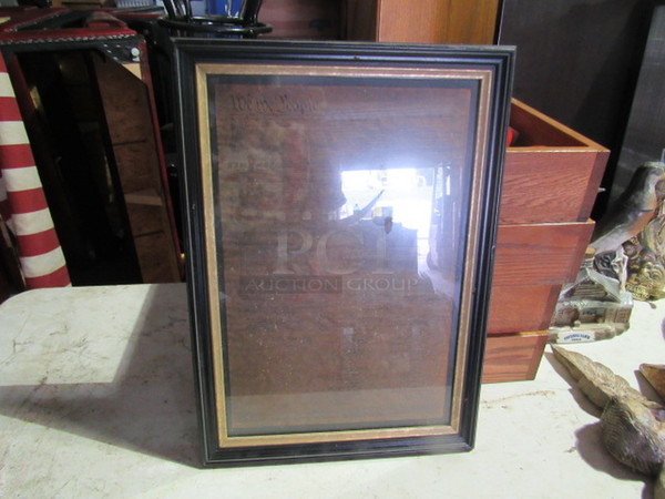 One Framed Constitution Paper.