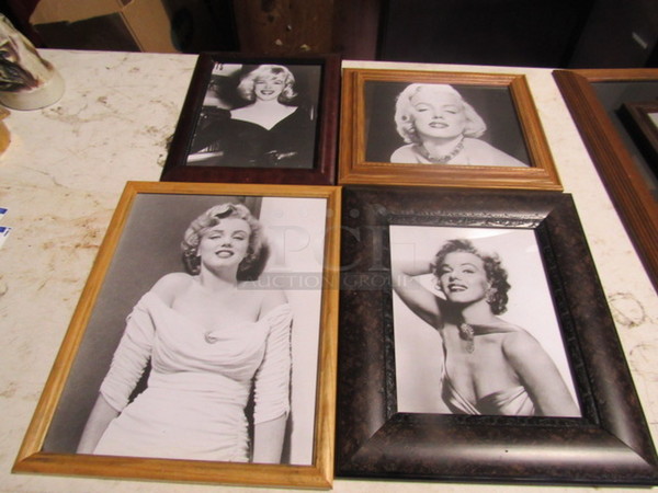 Assorted Marilyn Monroe Framed Pics. 4XBID.