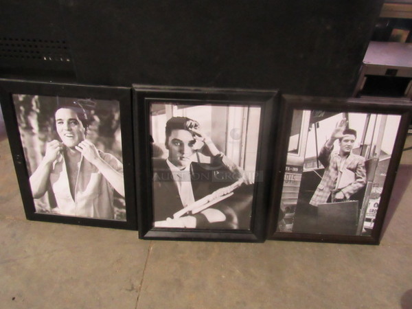 Assorted Elvis Presley Framed Pics. 3XBID.