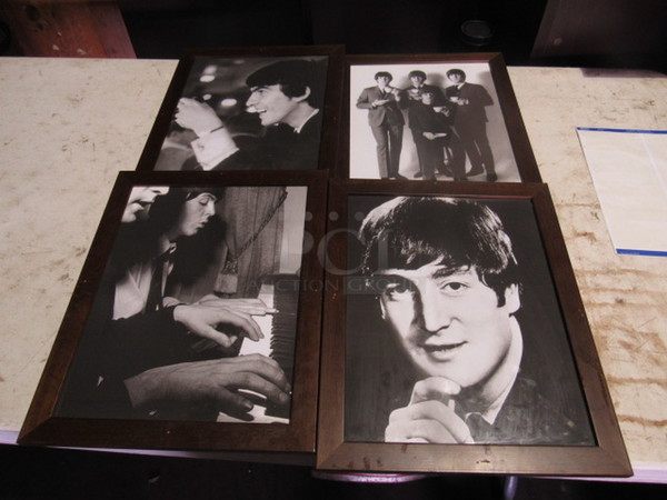 Assorted Beatles Framed Pics. 4XBID.